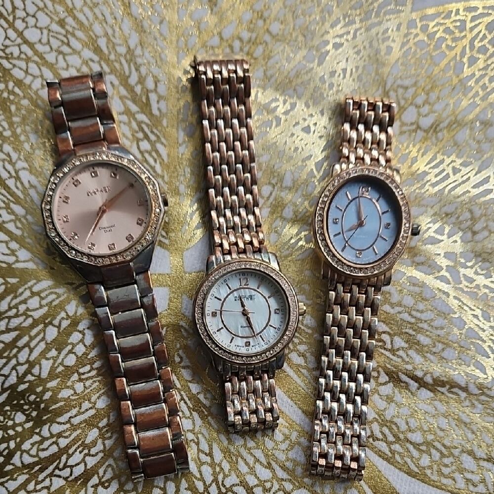 August Steiner Rose Gold-Tone Watch Collection